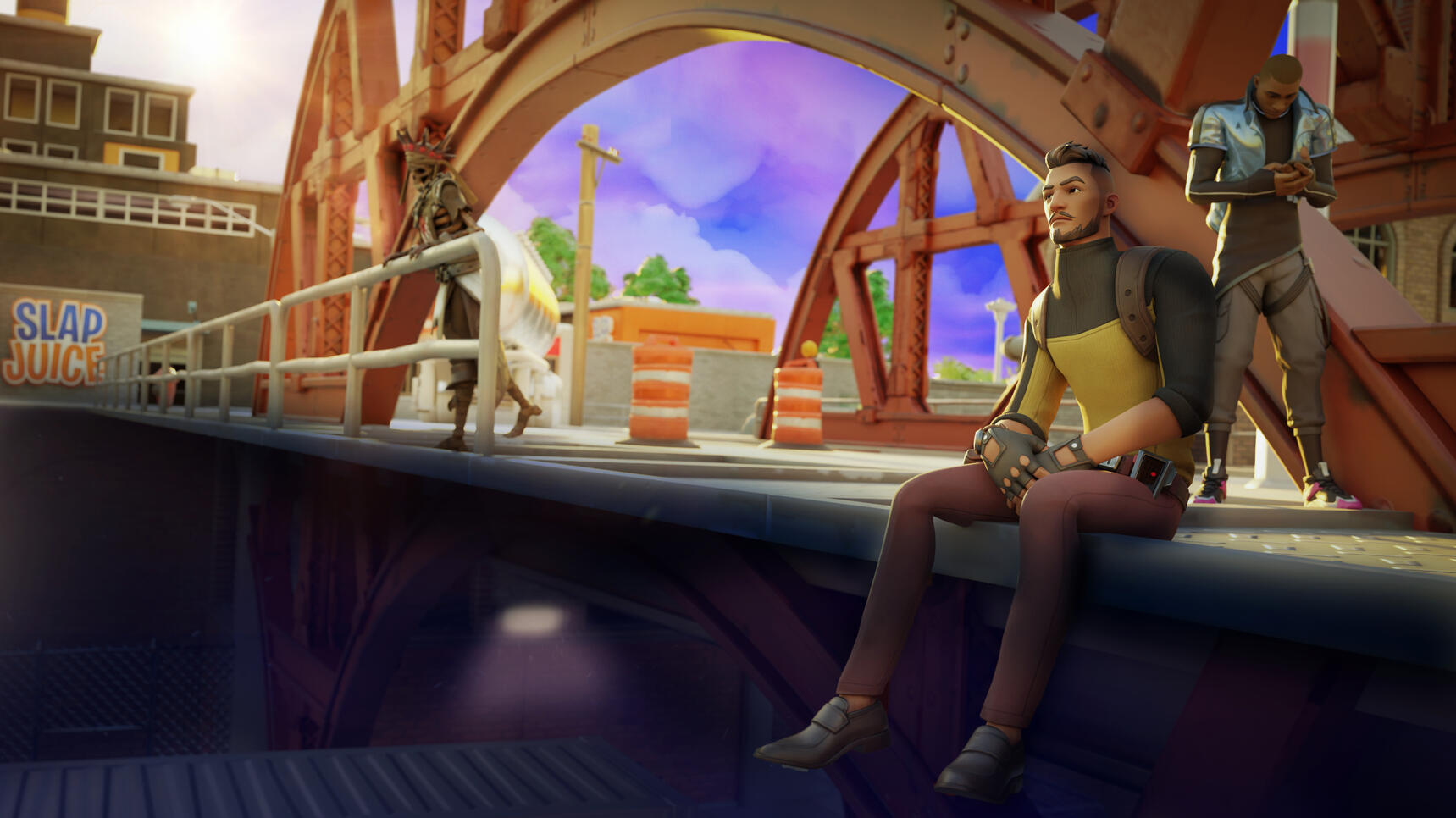 Recreation of the "HIGH STAKES CLUB REUNITED" loading screen by Epic Games